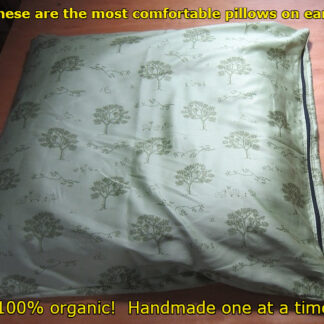 Brett's Natural Health millet pillow, millet pillows, millet hull pillows.