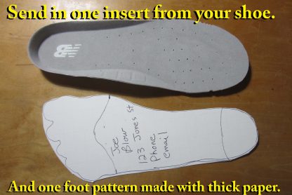 Leather orthotics patterns. Asheville NC orthotics - Burnsville NC orthotics - Buy the best leather shoe inserts!