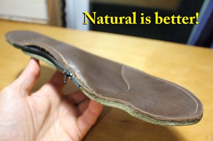 Leather adjustable orthotics - natural is better! Asheville NC orthotics - Burnsville NC orthotics