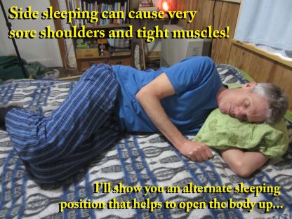 Millet body pillows helps with sore shoulders.