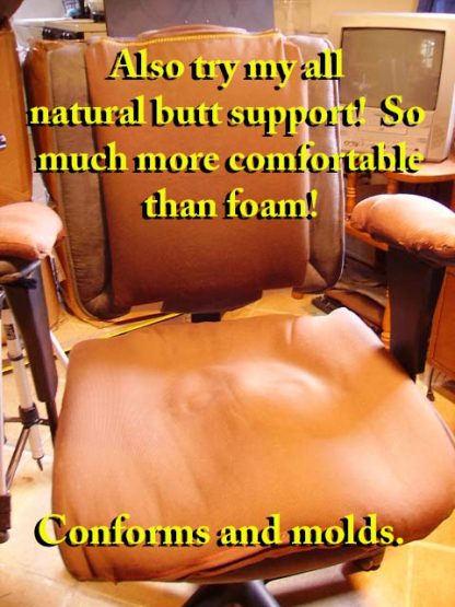 Back support for office chairs.