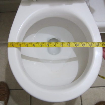 Squatting toilet platform measurements width of bowl.