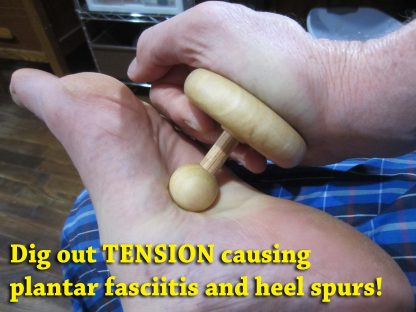 The Soother massage tool is perfect for plantar fasciitis and heel spurs!
