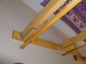 Ashiatsu bars using support beams